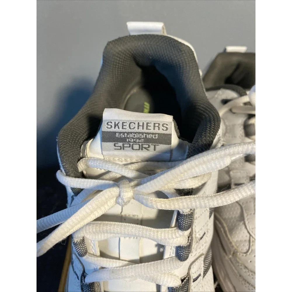 SKECHERS Sport Mens Vigor 2.0 Serpentine 51242WCC White/Charcoal Sz 9 - Picture 3 of 9